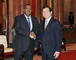 Chủ tịch nước Trương Tấn Sang tiếp Phó Thủ tướng Ethiopia 